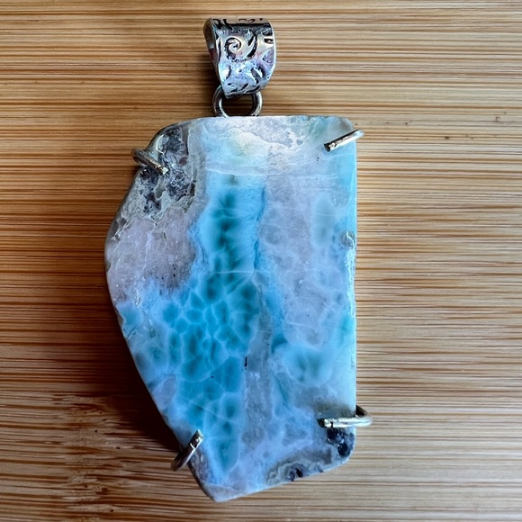 Larimar Silver Pendant - Picture 6 of 6